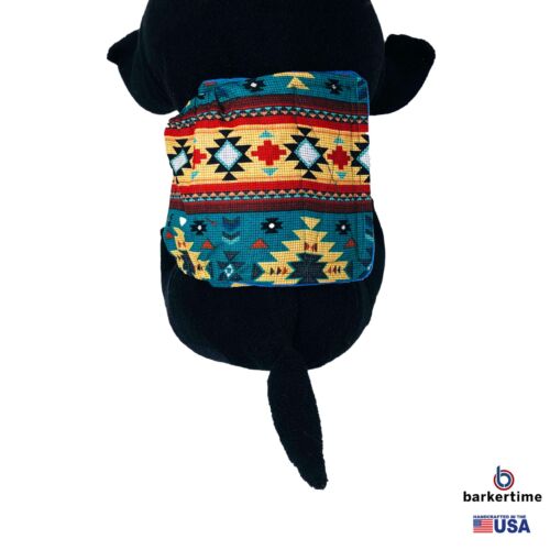 american southwest on blue teal belly band - model 2 american southwest on blue teal belly band - model 2