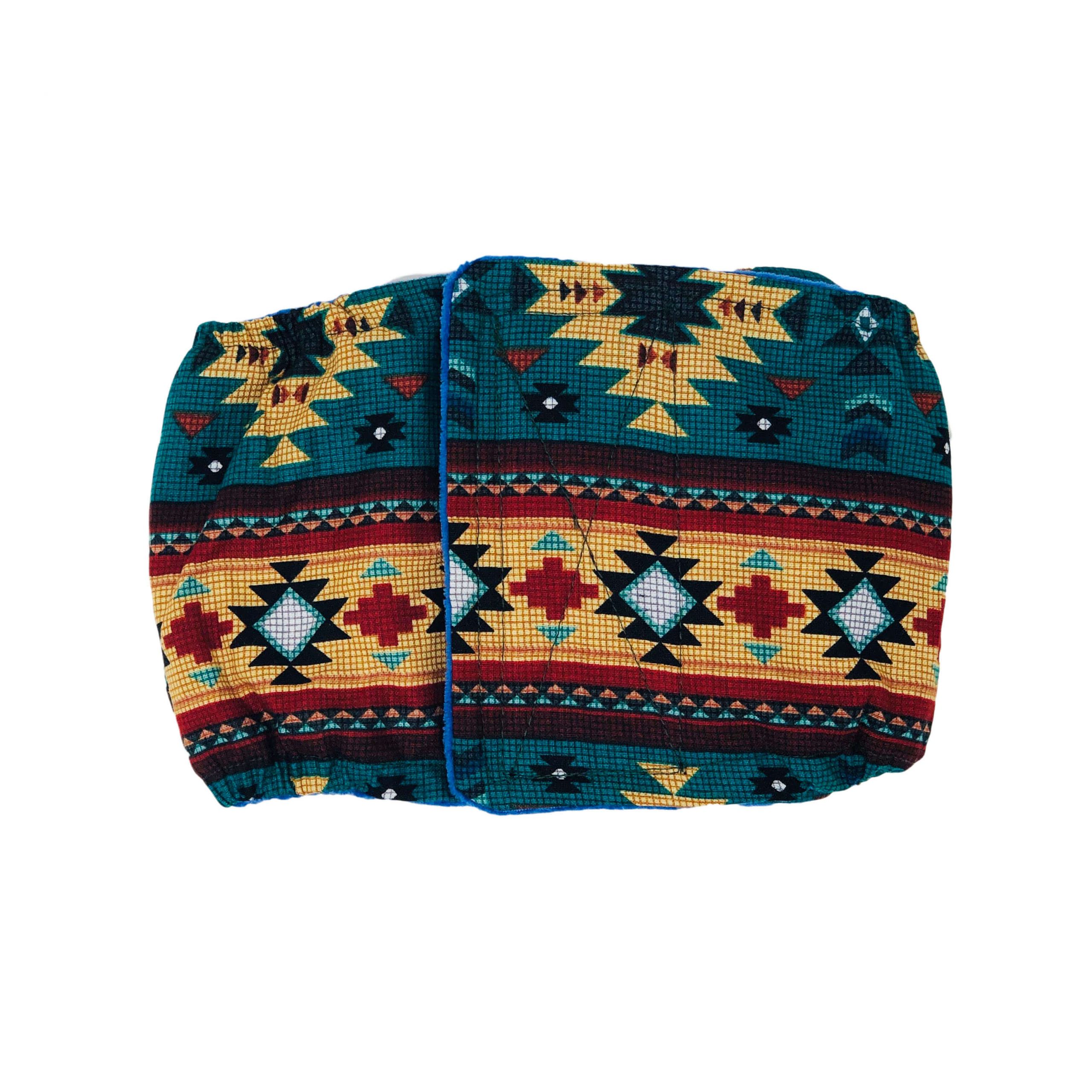 American Southwest Pattern on Blue Teal  Dog Belly Band