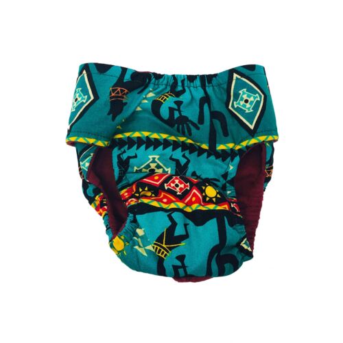 american southwest on blue teal diaper 2 - back american southwest on blue teal diaper 2 - back