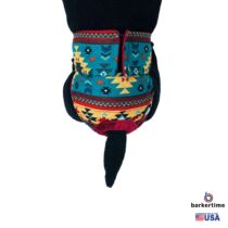 american southwest on blue teal diaper – model 2