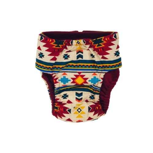 american southwest on white diaper - back american southwest on white diaper - back