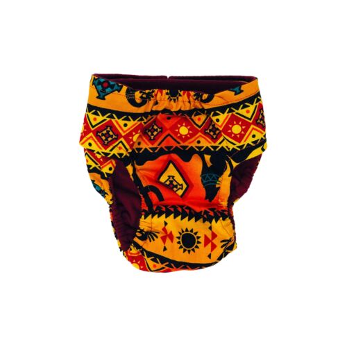 american southwest on yellow diaper - back american southwest on yellow diaper - back