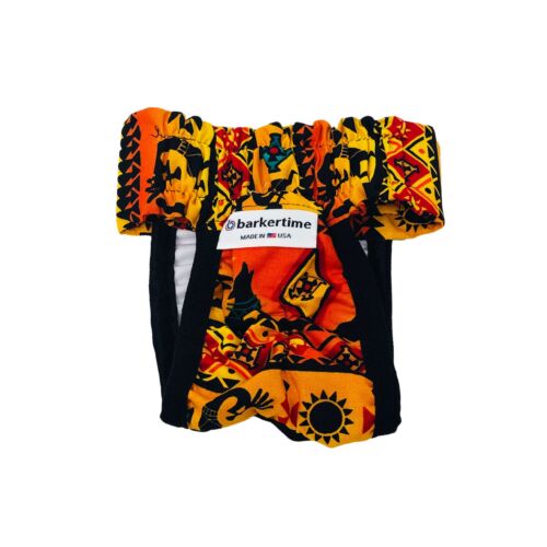 american southwest on yellow diaper pull-up - back american southwest on yellow diaper pull-up - back