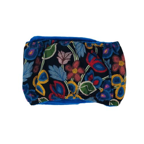 beautiful flowers on black belly band - back beautiful flowers on black belly band - back