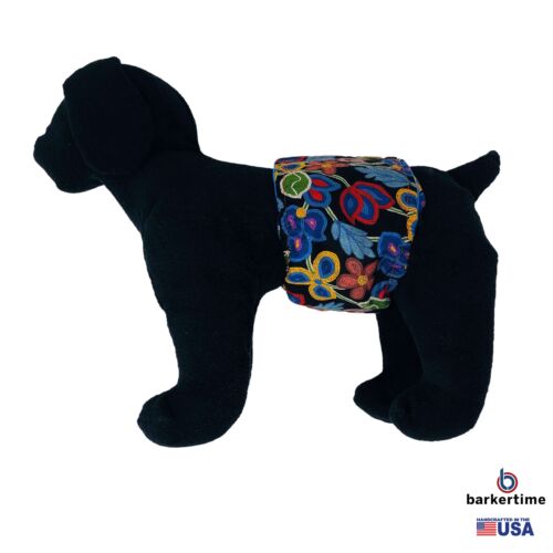 beautiful flowers on black belly band - model 1 beautiful flowers on black belly band - model 1