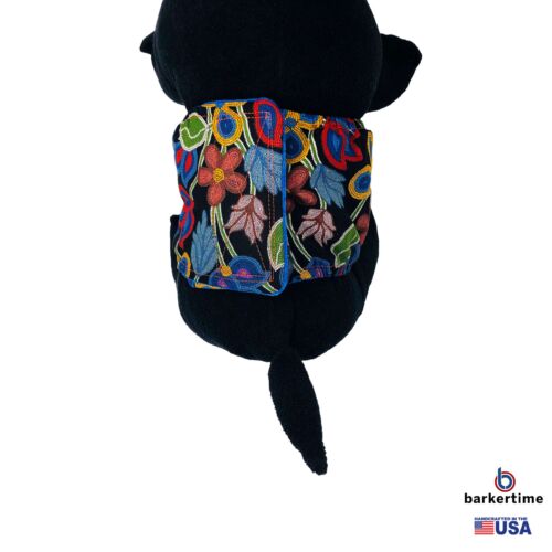 beautiful flowers on black belly band - model 2 beautiful flowers on black belly band - model 2