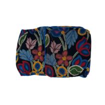 Beautiful Flowers on Black  Dog Belly Band