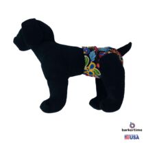 beautiful flowers on black diaper – model 1