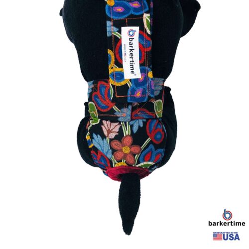 beautiful flowers on black diaper overall - model 2 beautiful flowers on black diaper overall - model 2