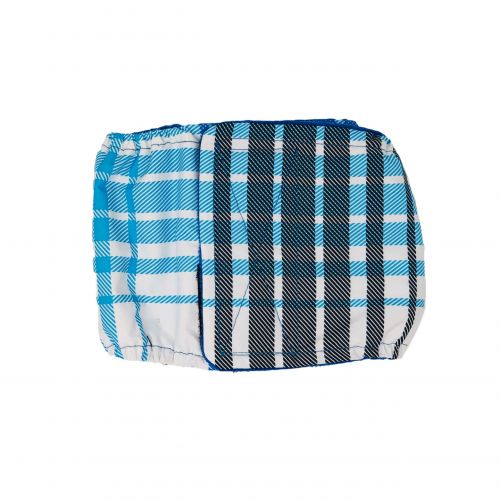blue plaid waterproof belly band