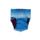 blue stripes waterproof diaper - back