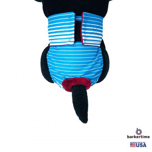 blue stripes waterproof diaper - model 2