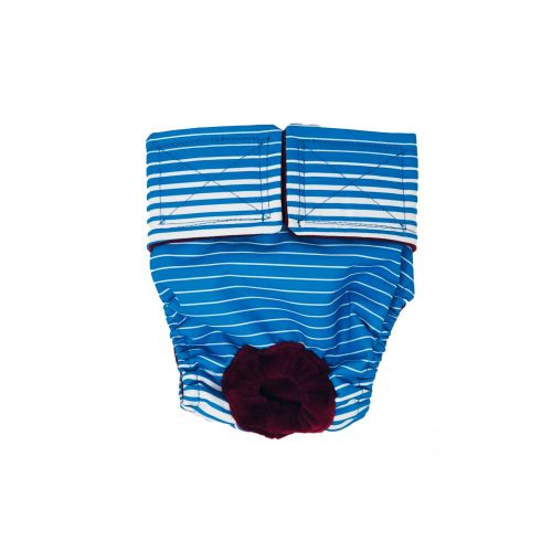 blue stripes waterproof diaper