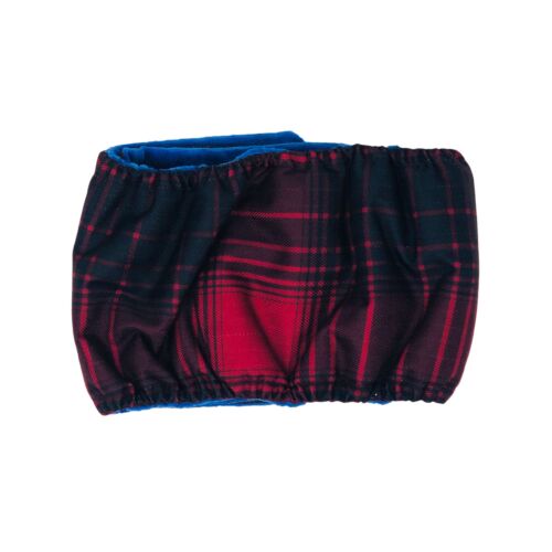 red plaid waterproof belly band - back red plaid waterproof belly band - back