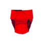 red stripes waterproof diaper - back
