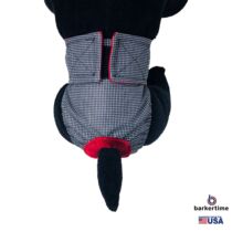 black and white gingham waterproof diaper – model 2