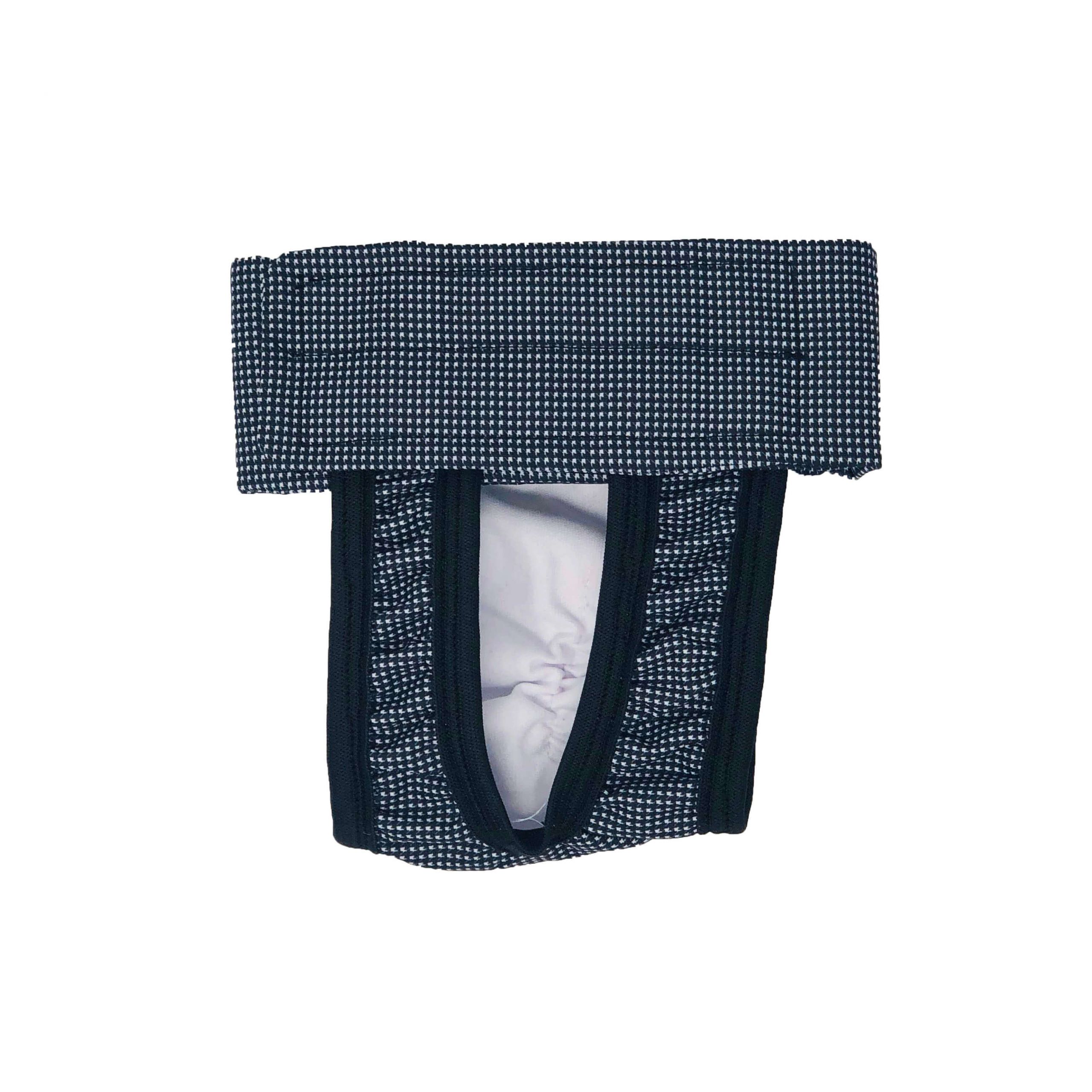 Black and White Gingham   Cat Diaper Pull-up