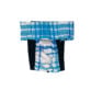 blue plaid waterproof diaper pull-up - back