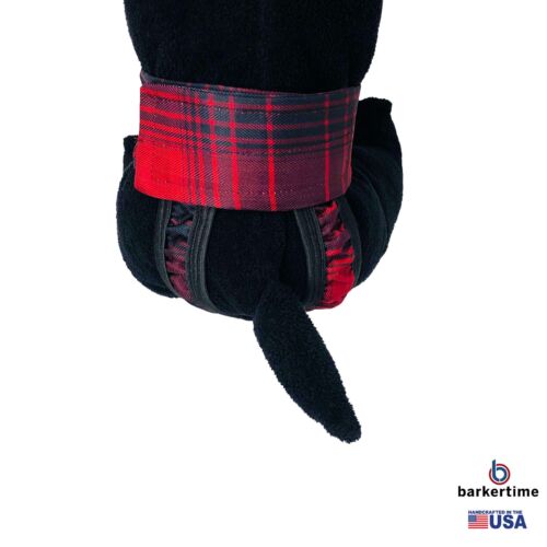 red plaid waterproof diaper pull-up - model 2 red plaid waterproof diaper pull-up - model 2