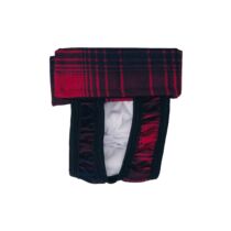 Red Plaid Cat Diaper Pull-up