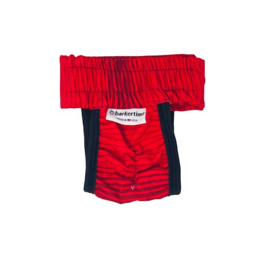 red stripes waterproof diaper pull-up - back red stripes waterproof diaper pull-up - back