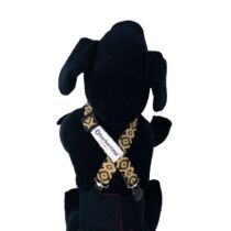 Brown Tribal Adjustable Suspender to Keep Dog Diapers On