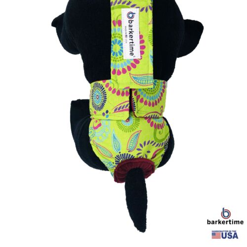 lime green flowers diaper overall - model 2 lime green flowers diaper overall - model 2