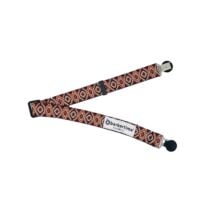 red tribal diaper suspender