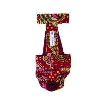 Paradise Flowers on Red Escape-Proof Washable Dog Diaper Overall