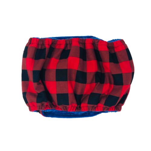 buffalo plaid belly band - back buffalo plaid belly band - back