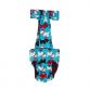 holiday doggie diaper overall - back