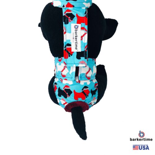 holiday doggie diaper overall - model 2 holiday doggie diaper overall - model 2
