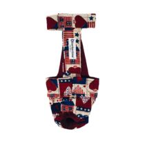 Hearts and Patriotic Love   Dog Diaper Overall