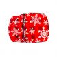 snowflakes on buffalo plaid belly band