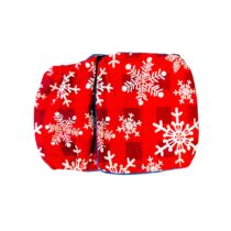Snowflakes on Buffalo Plaid  Dog Belly Band