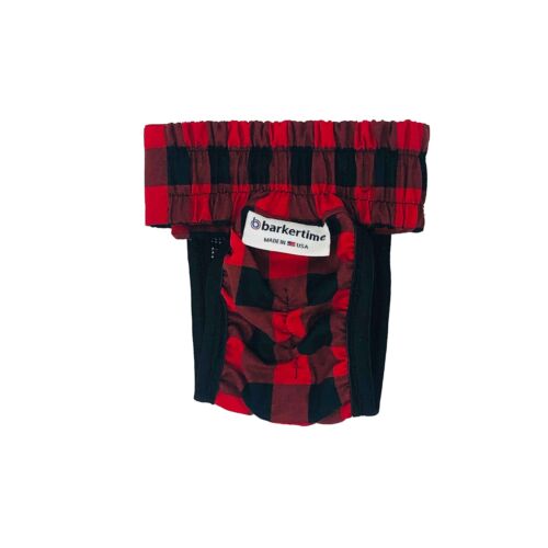 buffalo plaid diaper pull-up - back buffalo plaid diaper pull-up - back
