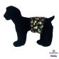 funky dog on black belly band - model 1
