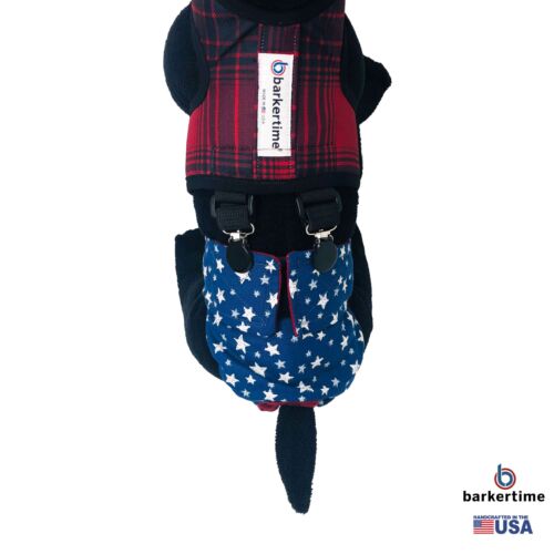 red plaid suspender harness - model 2 red plaid suspender harness - model 2