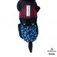 red plaid suspender harness - model 2