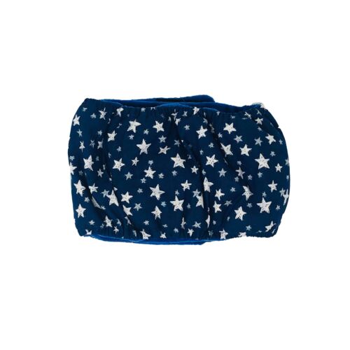 white stars on navy blue belly band - back white stars on navy blue belly band - back