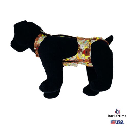 brown doggie with bones diaper overall - model 1 brown doggie with bones diaper overall - model 1