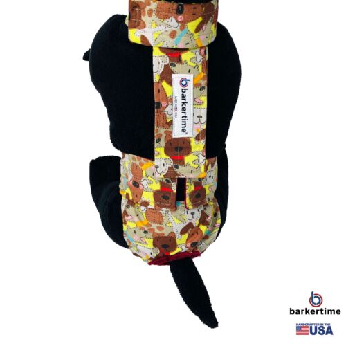 brown doggie with bones diaper overall - model 2 brown doggie with bones diaper overall - model 2