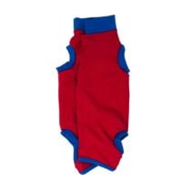 Cherry Red with Baby Blue Cuff PeeJama