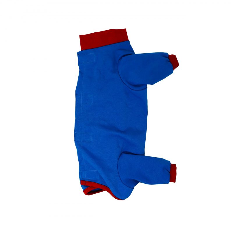 Royal Blue with Red Cuff PeeJama – Long Sleeves