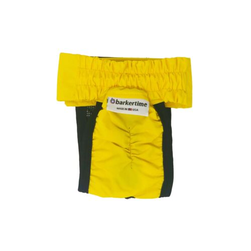 yellow waterproof diaper pull-up - back yellow waterproof diaper pull-up - back