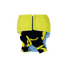 Yellow Hawaiian Hibiscus Flower on Yellow  Dog Diaper Snappy