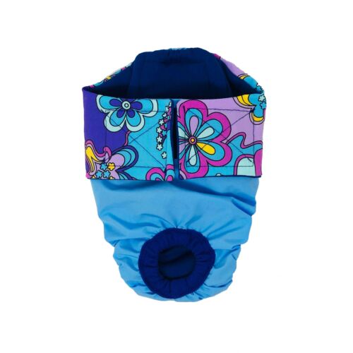 mystic flower on sky blue diaper