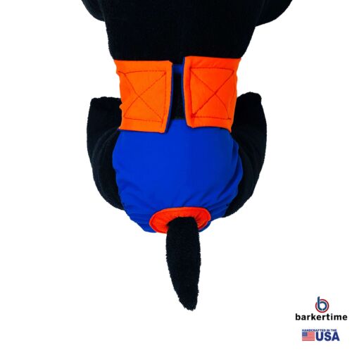 orange on royal blue diaper - model 2 orange on royal blue diaper - model 2