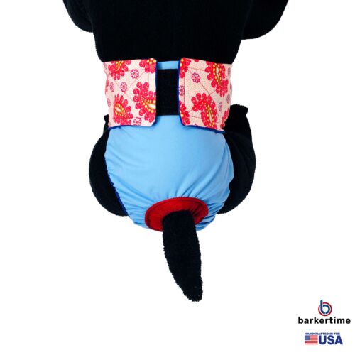 pink paisley on sky blue diaper - model 2 pink paisley on sky blue diaper - model 2