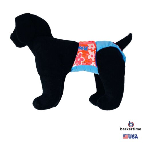 red flowers on sky blue diaper - model 1 red flowers on sky blue diaper - model 1